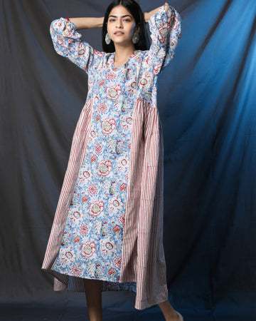 Multi pattern A-line kurta