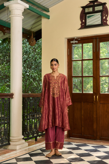 Bano mulberry short kurta set