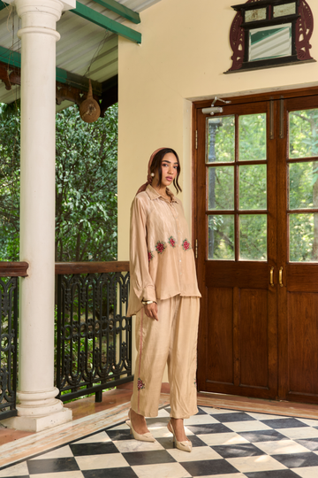 Rose Boota beige co-ord set