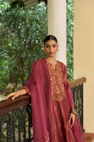 Bano mulberry short kurta set